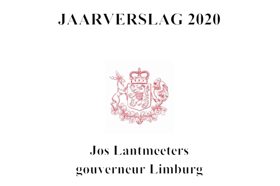 cover jaarverslag 2020 van gouverneur Jos Lantmeeters 